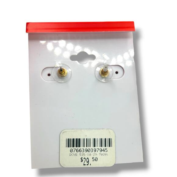 NEW Holiday Lane Christmas Wreath Earrings Small Hoop Drop Winter Festive Hearts - Picture 9 of 10